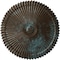 Ekena Millwork Shakuras Ceiling Medallion (Fits Canopies up to 5"), Hand-Painted Bronze Blue Patina, 24"OD x 3"P CM24SHBBS - alternate 1